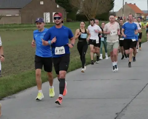 Enzo Colin à Jogging des AS Velainois