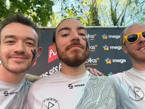 Dorian Blocqueau, Loïc Lécolier et Valentin Conil à BueRun