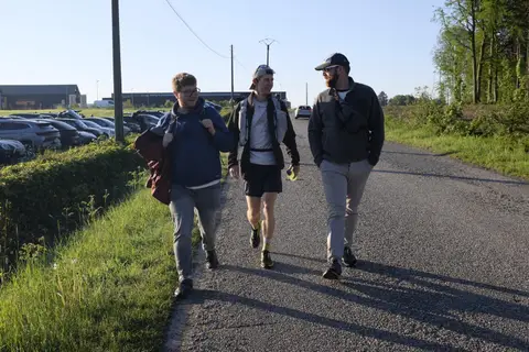 Lucien Van Lier et Maxence Dubuisson à Trail de Chimay