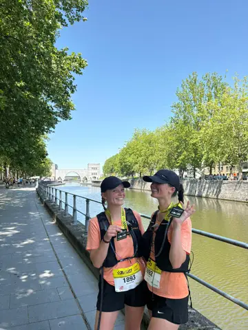 Kelly Kin et Saskia Kin à Tournai Half Marathon