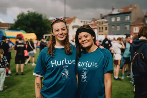 Thaïs Dendauw et Zélie Staes à Hurluban Trail