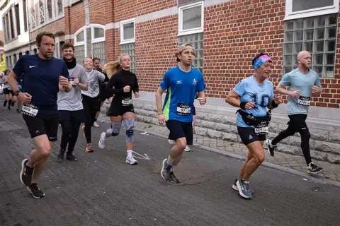 Elisa Lécolier et Mathéo Fournier à Tournai Générale Urban Trail
