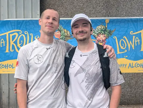 Florian Desplanque et Robin Cuvelier à Trail des Ardennes Tournaisiennes