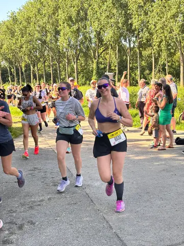 Lisa Allard et Zélie Staes à Tournai Half Marathon