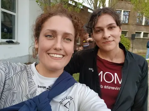 Eva Vella et Lisa Allard à Mons'Trail