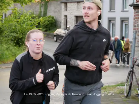 Dayvin Lievens et Louise Verdoncq à Le jogging du Foyer