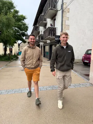 Enzo Colin et Lucien Van Lier à La Transju'Trail