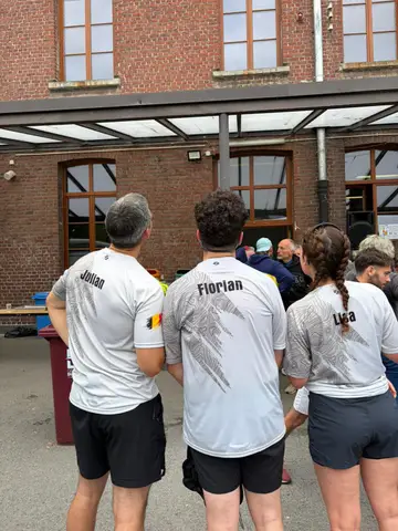 Florian Desplanque, Julian Blocqueau et Lisa Allard à La Kainoise