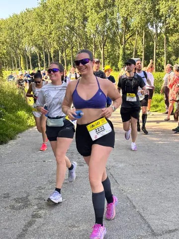 Lisa Allard et Zélie Staes à Tournai Half Marathon