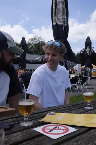 Lucien Van Lier et Maxence Dubuisson à Trail de Chimay
