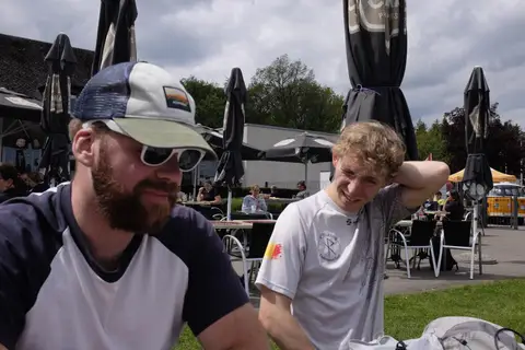 Lucien Van Lier et Maxence Dubuisson à Trail de Chimay