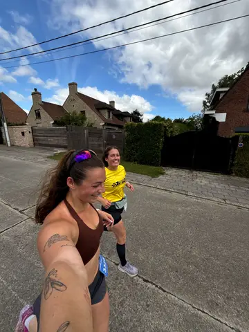 Lisa Allard et Zélie Staes à Hurluban Trail