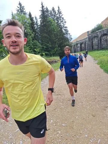 Enzo Colin et Loïc Lécolier à La Transju'Trail