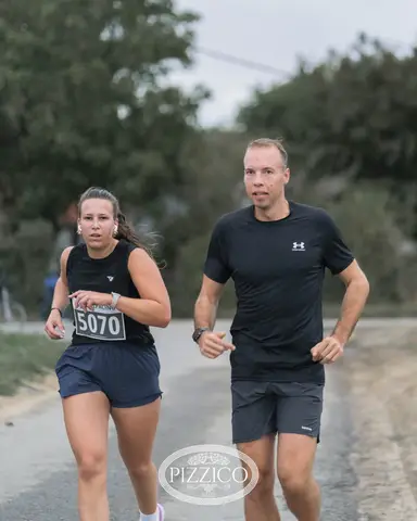 Aline Demartin et Romain Dorchy à Run & After by Pizzico