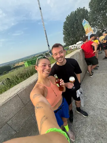 Loïc Lécolier et Zélie Staes à La Fourmi Trail des Collines