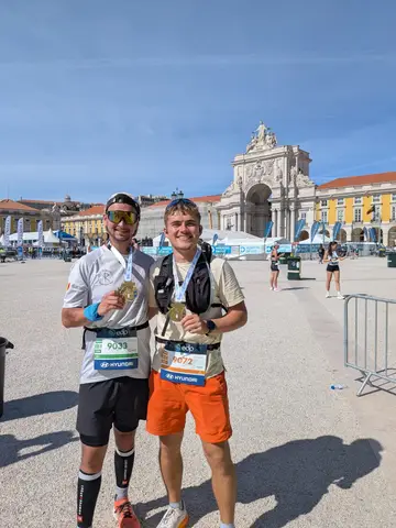 Enzo Colin et Louison Richart à EDP Maratona de Lisboa