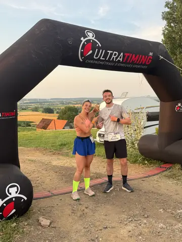 Loïc Lécolier et Zélie Staes à La Fourmi Trail des Collines