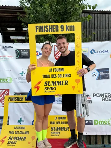 Loïc Lécolier et Zélie Staes à La Fourmi Trail des Collines