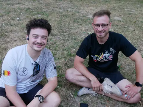 Florian Desplanque et Florian Genicq à Le jogging des 5 Rocs