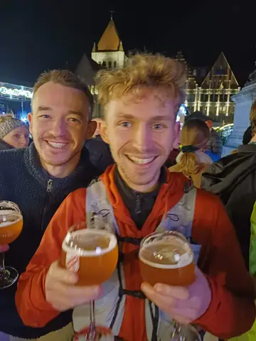 Loïc Lécolier et Lucien Van Lier à X-Mas Flowrient-City-Trail