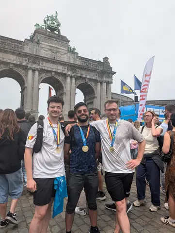 Florian Desplanque et Florian Genicq à 20 km de Bruxelles
