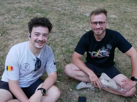 Florian Desplanque et Florian Genicq à Le jogging des 5 Rocs