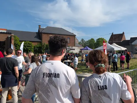 Florian Desplanque et Lisa Allard à La tour infernale