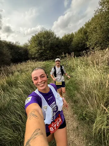 Florian Desplanque et Zélie Staes à Trail de V'zon