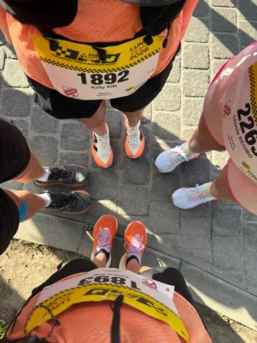 Kelly Kin et Saskia Kin à Tournai Half Marathon