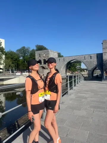 Kelly Kin et Saskia Kin à Tournai Half Marathon